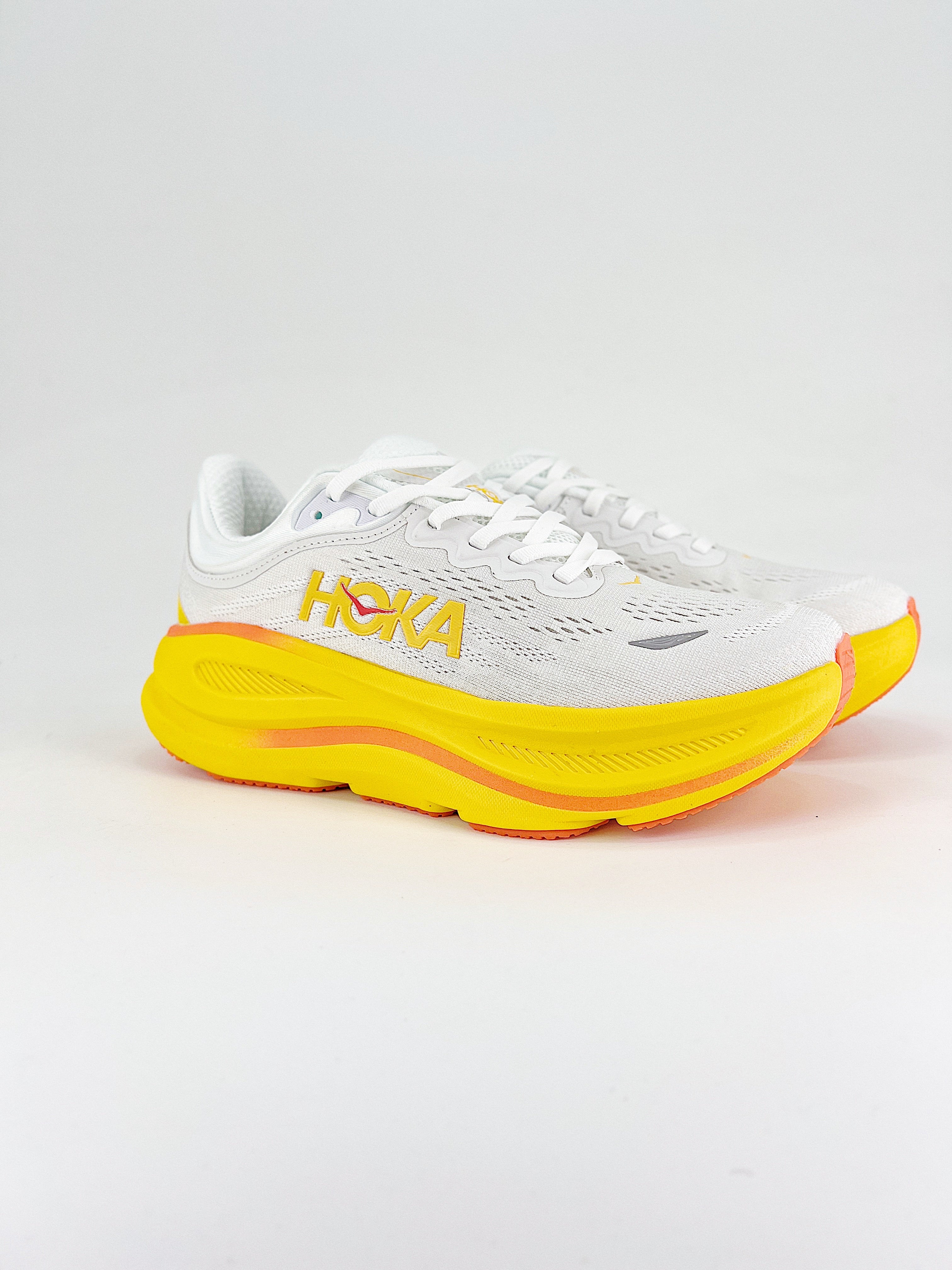 Hoka One Bondi 9 bianco giallo