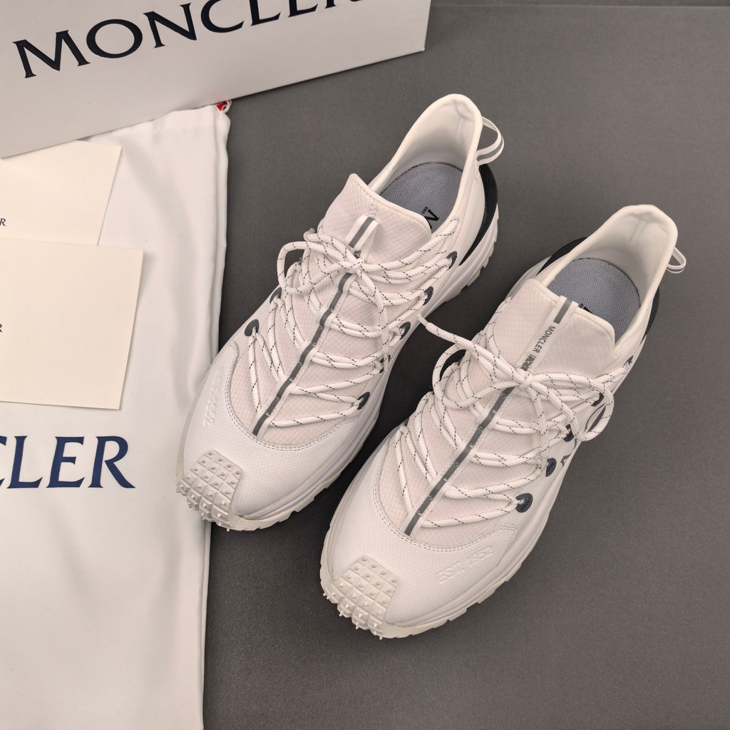 Moncler unisex white sneakers