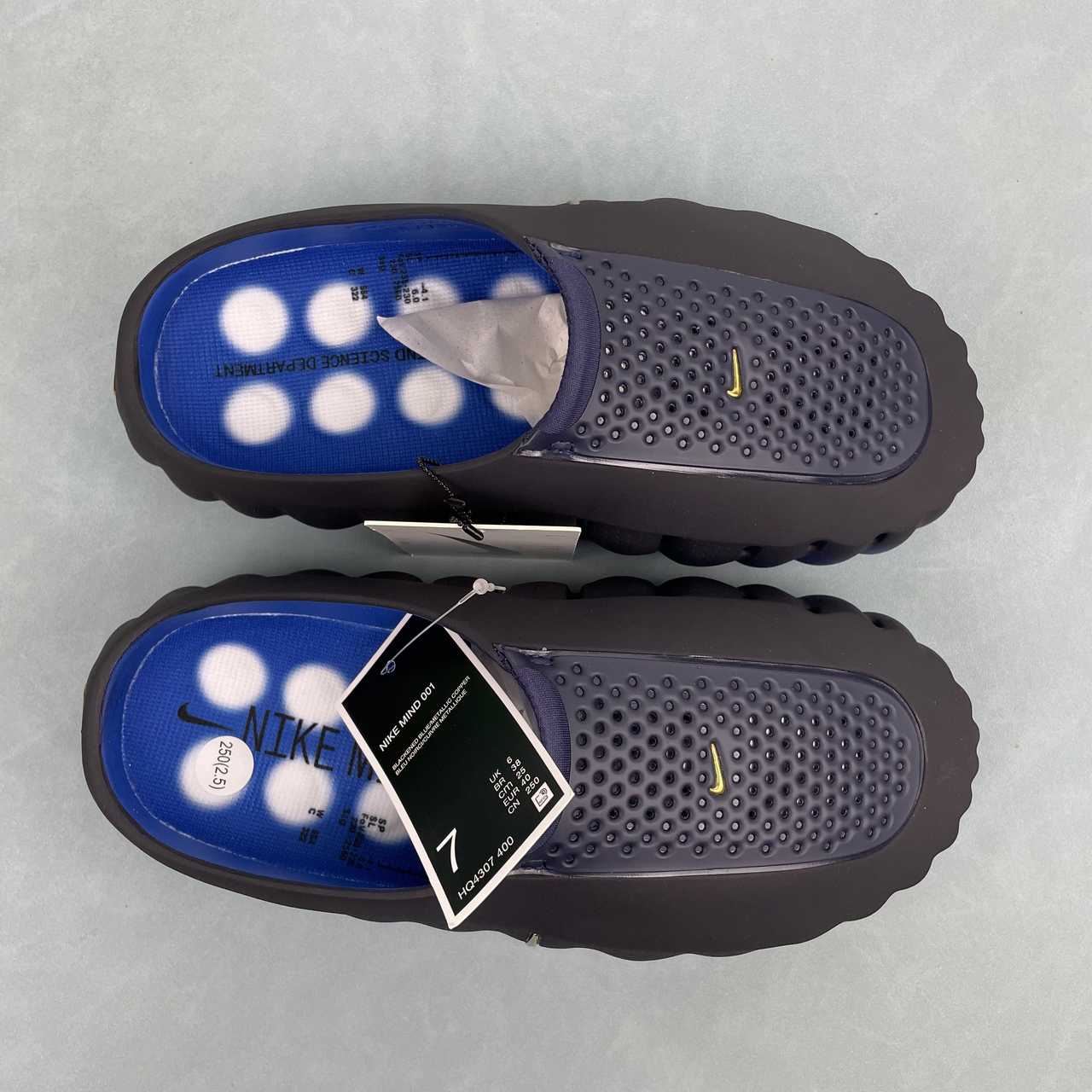 Nike Mind 001 LT Slide Blackened Blue Game Royal. Scarpe recovery e relax - VIBES MILANO