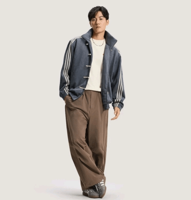 Adidas Tang Jacket felpa Chinese New Year grigio fumo - VIBES MILANO