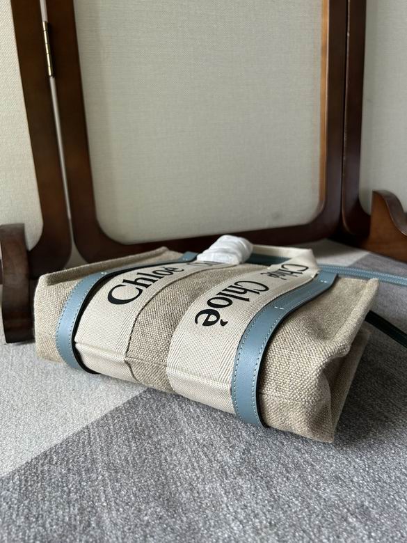 Chloé Borsa a tracolla Woody celeste