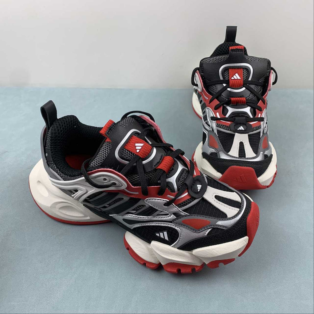 Adidas XLG Runner Deluxe sneakers black silver red - VIBES MILANO