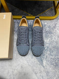 Christian Louboutin sneakers Grey Louis Junior Spikes Suede