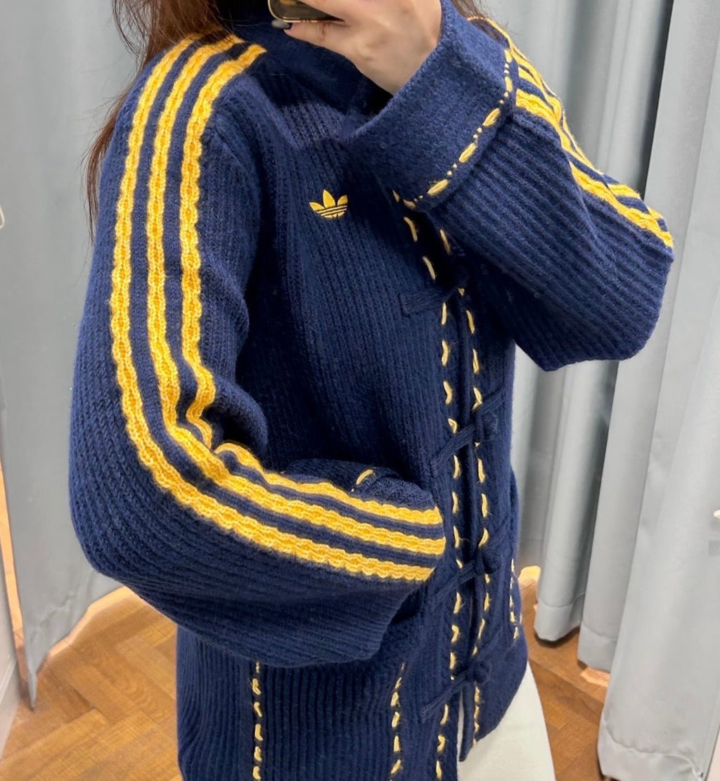 Adidas Originals Chinese New Year Knit Jacket blue - VIBES MILANO