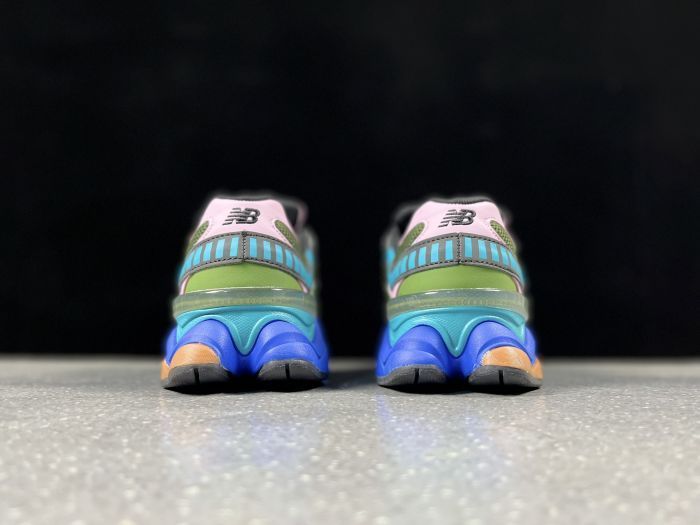 New Balance NB 9060 Warped Rare Olive Teal Pink