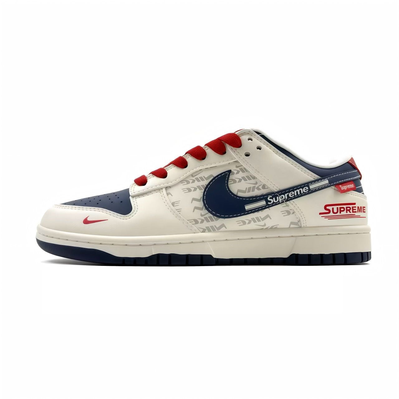 Nike Dunk Low Supreme White Blue Red | Sneakers Iconiche Rétro e Streetwear