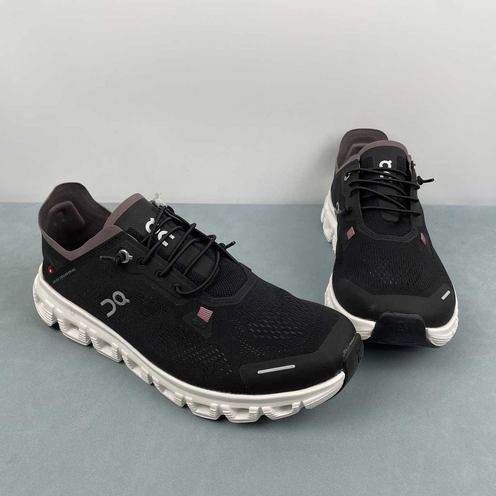 On Cloud 6 Coast sneakers da running e streetwear nero bianco - VIBES MILANO