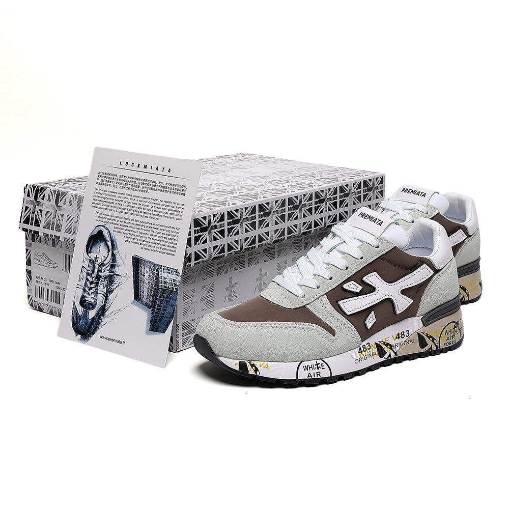 Premiata Mick sneakers grigio marrone