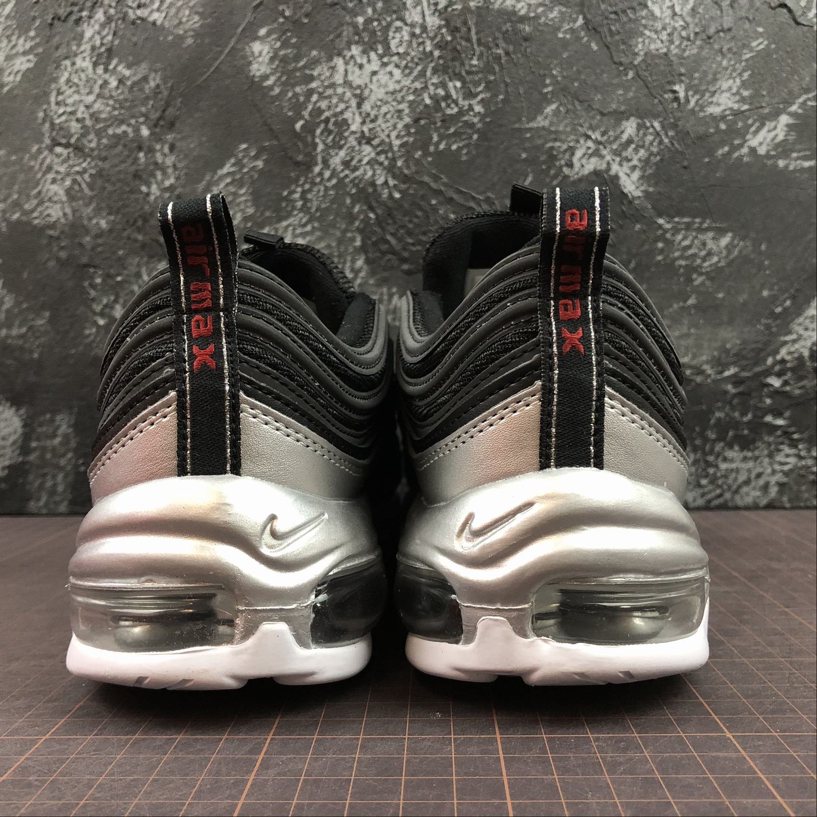 Nike Air Max 97 QS Black & Varsity Red & Silver