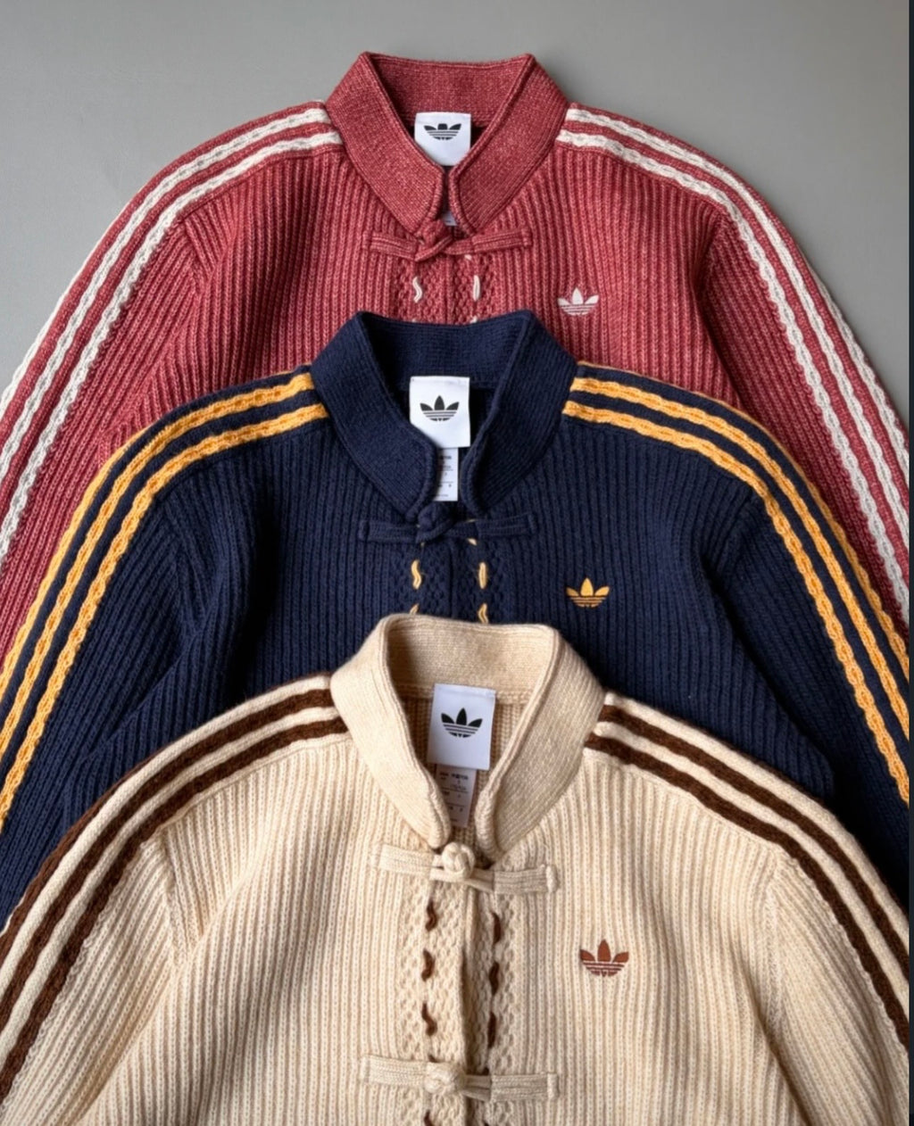 Adidas Originals Chinese New Year Knit Jacket salmone