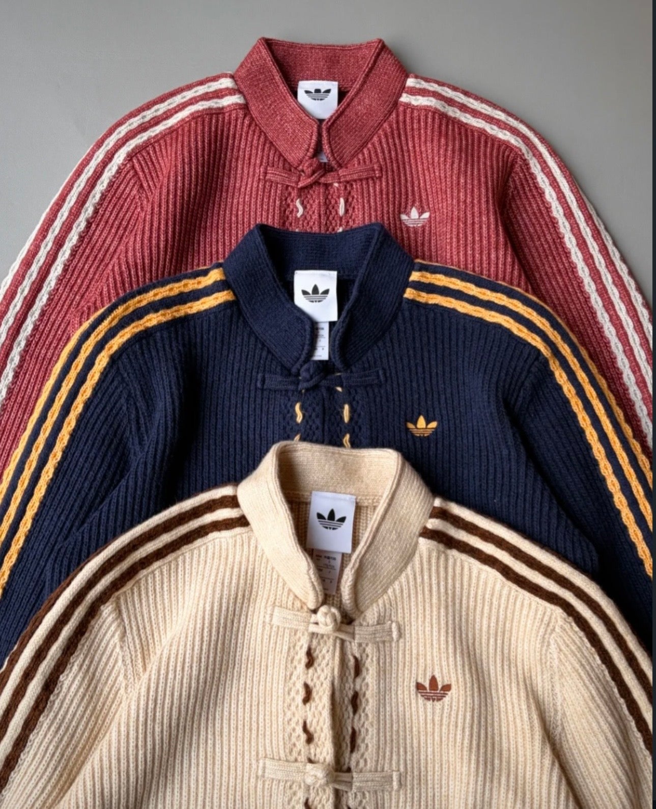 Adidas Originals Chinese New Year Knit Jacket salmone