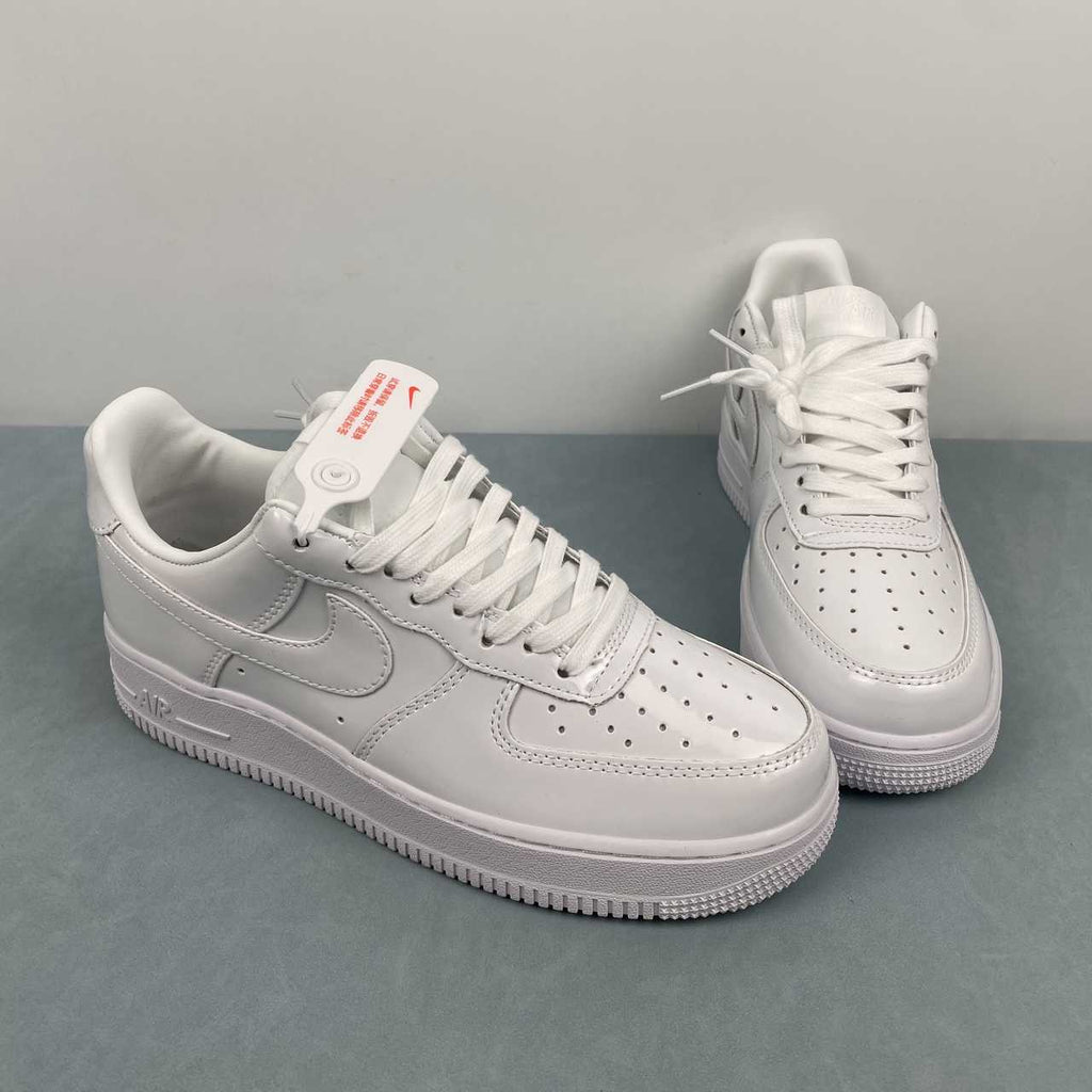 Nike Air Force 1 Low White Patent Leather - VIBES MILANO