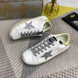 Golden Goose Hi STAR platform bianco e inserti dorati