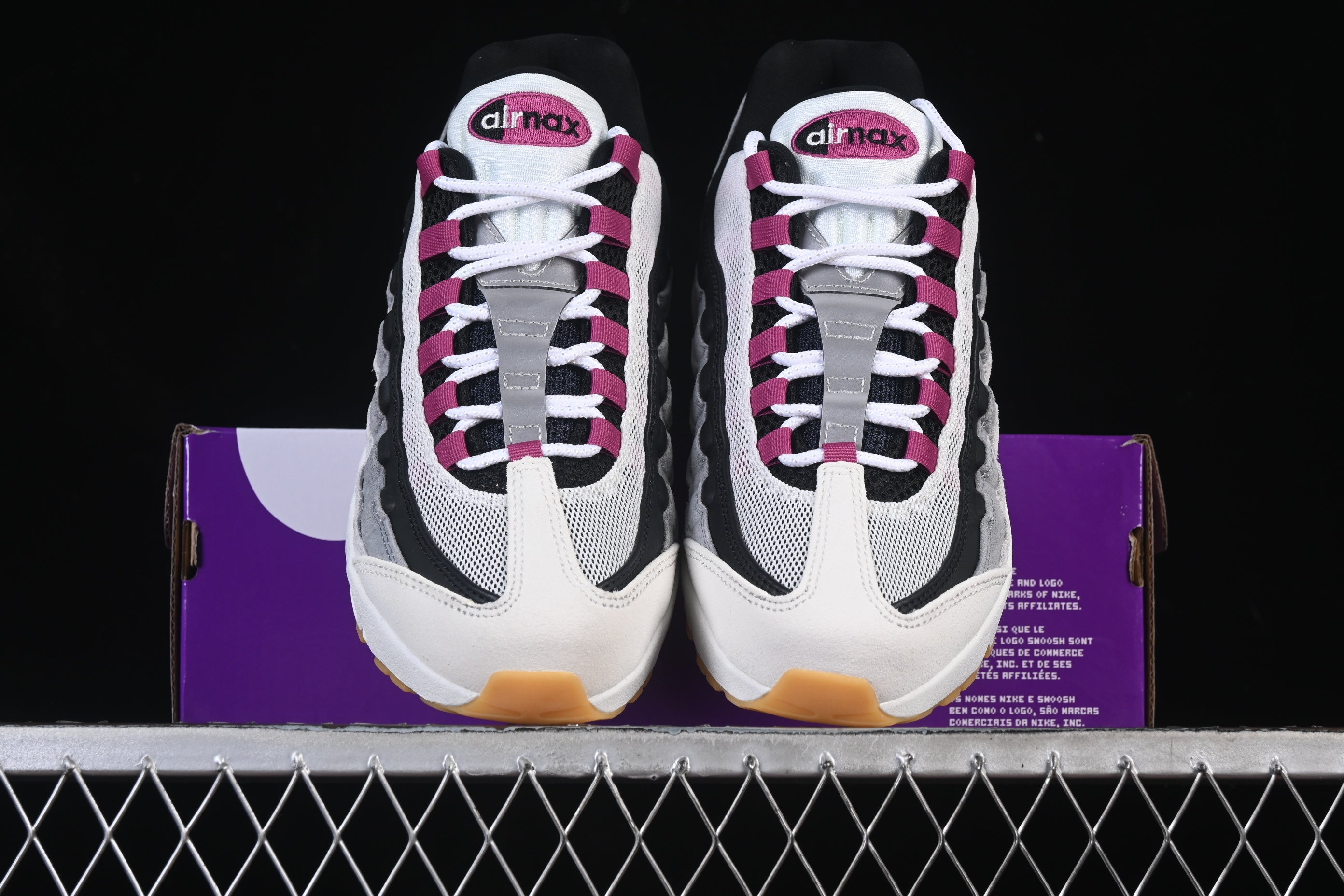 Nike Air Max 95 summit white and cactus flower