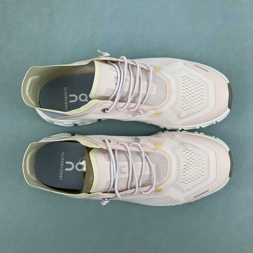 On Cloud 6 Coast sneakers donna da running e streetwear pink white - VIBES MILANO