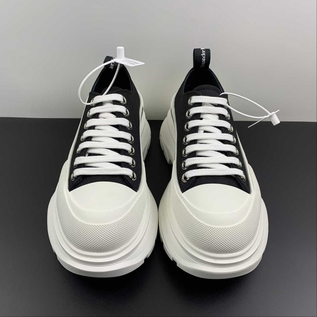 Alexander McQueen Tread Slick tela bianca e nera