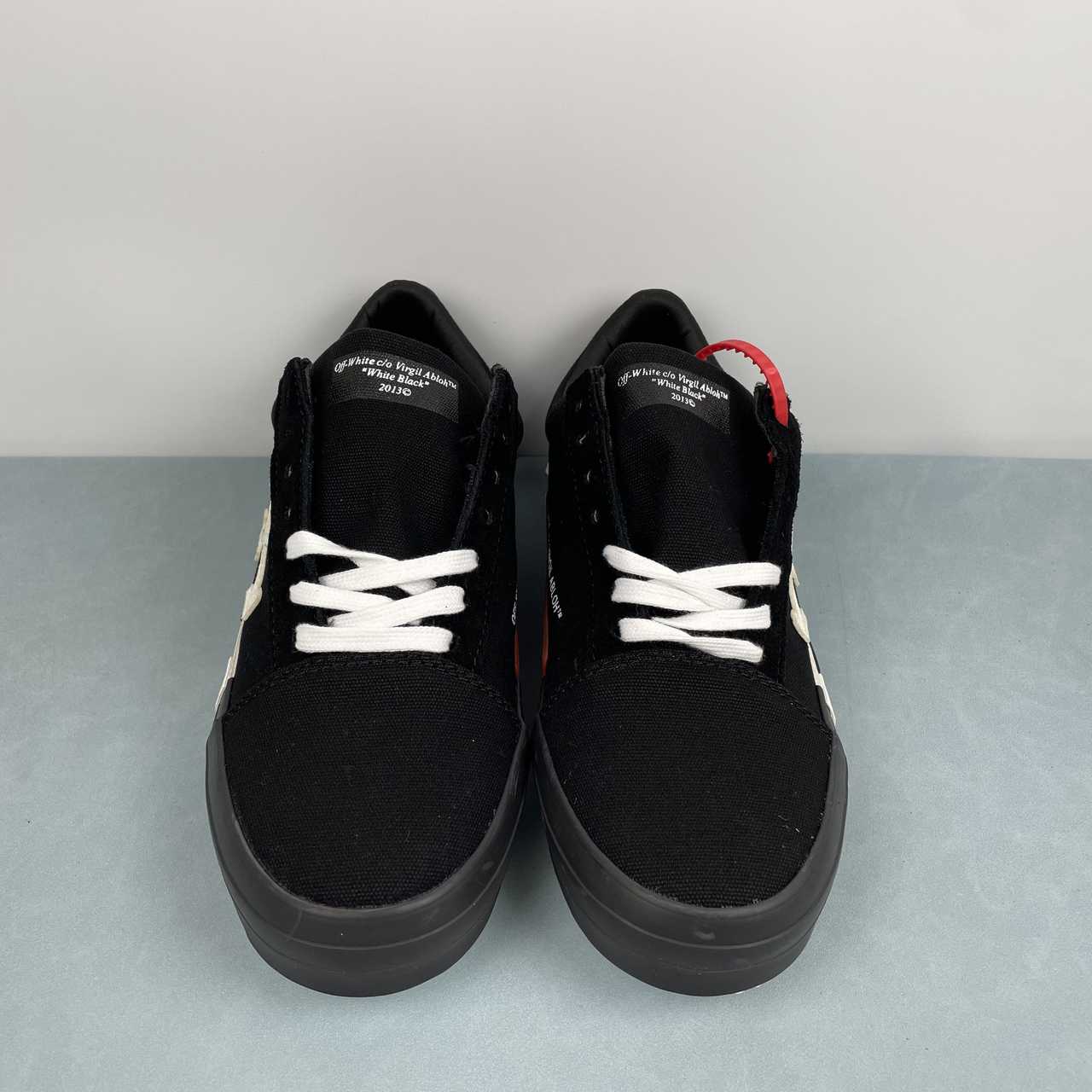 Off-White Vulcanized Low tela nero Virgil Abloh