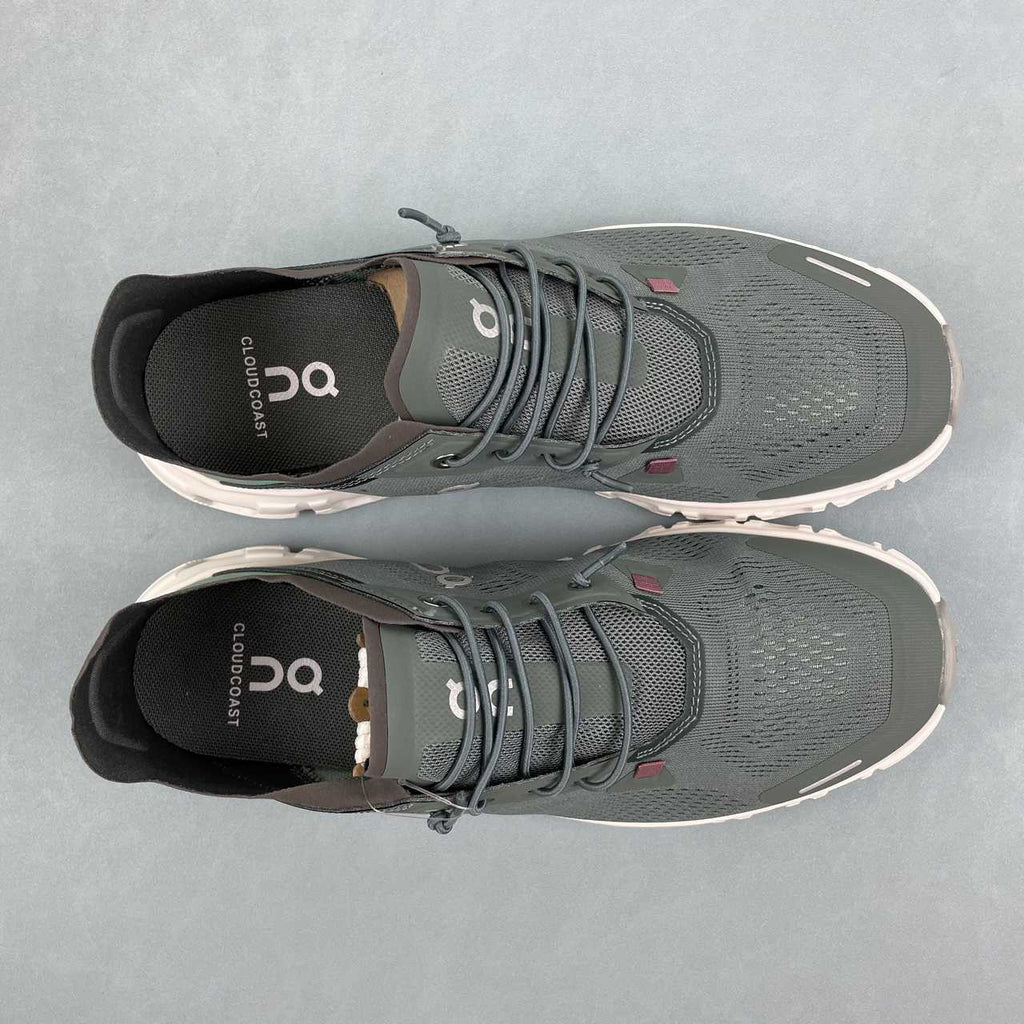 On Cloud 6 Coast sneakers da running e streetwear verde bosco - VIBES MILANO