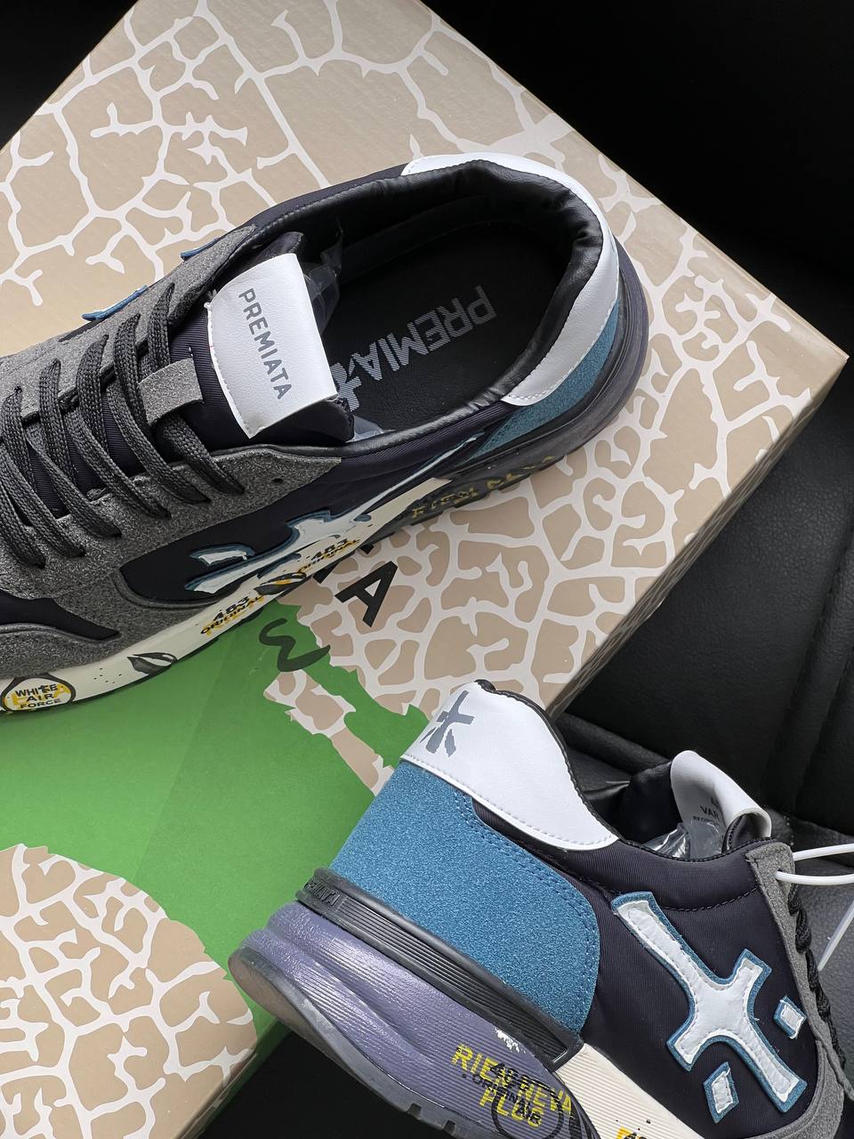 Premiata Mick sneakers blue grigio