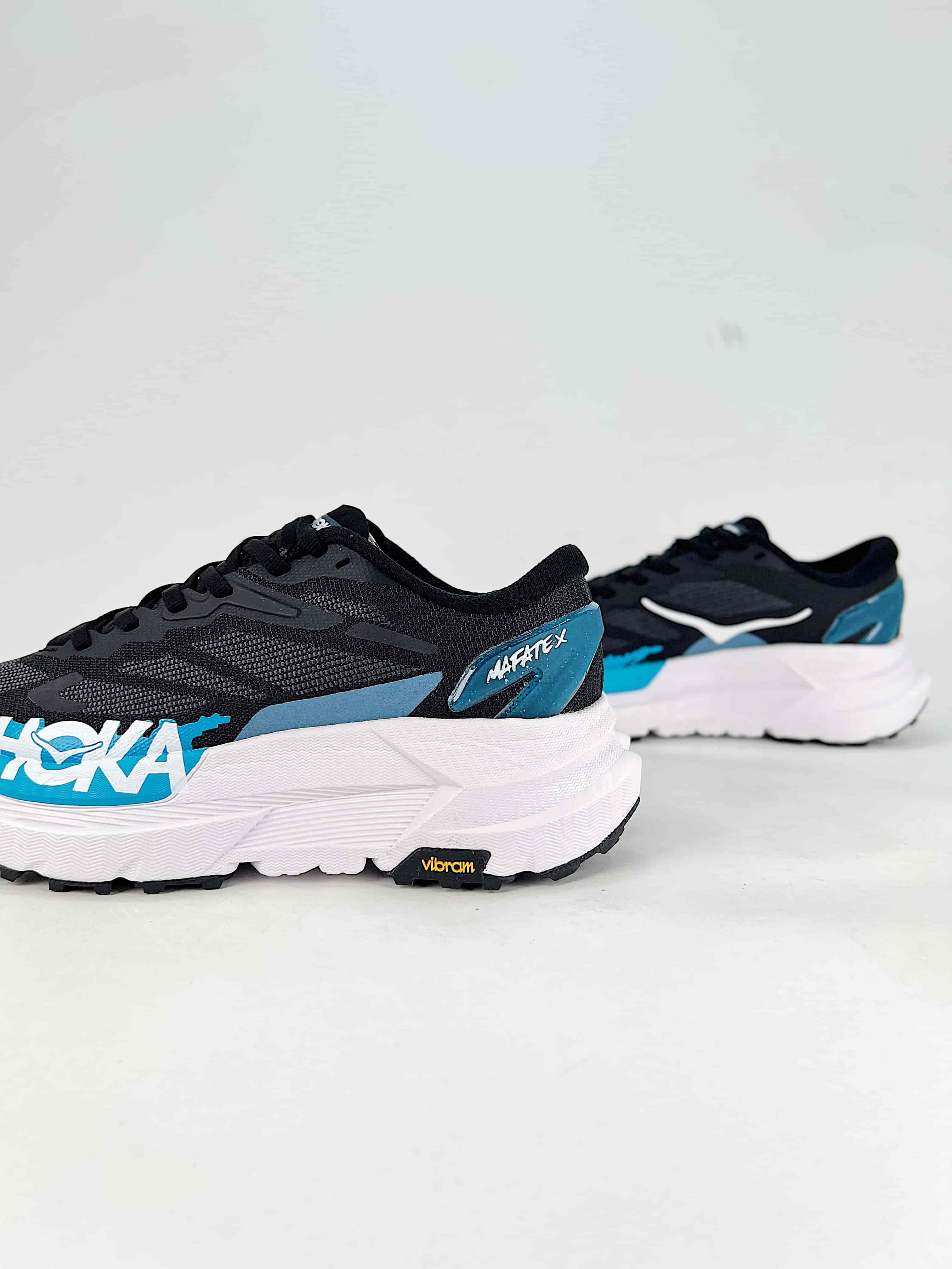 HOKA Mafate X blue bianco | Scarpe Trail Running con Piastra in Carbonio