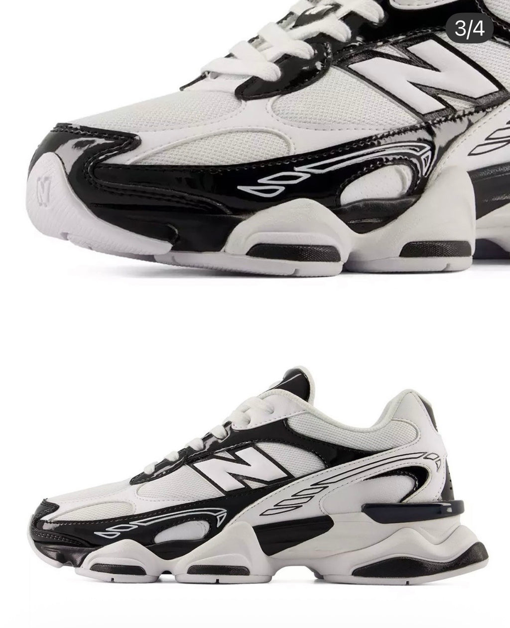 New Balance 9060R Black White
