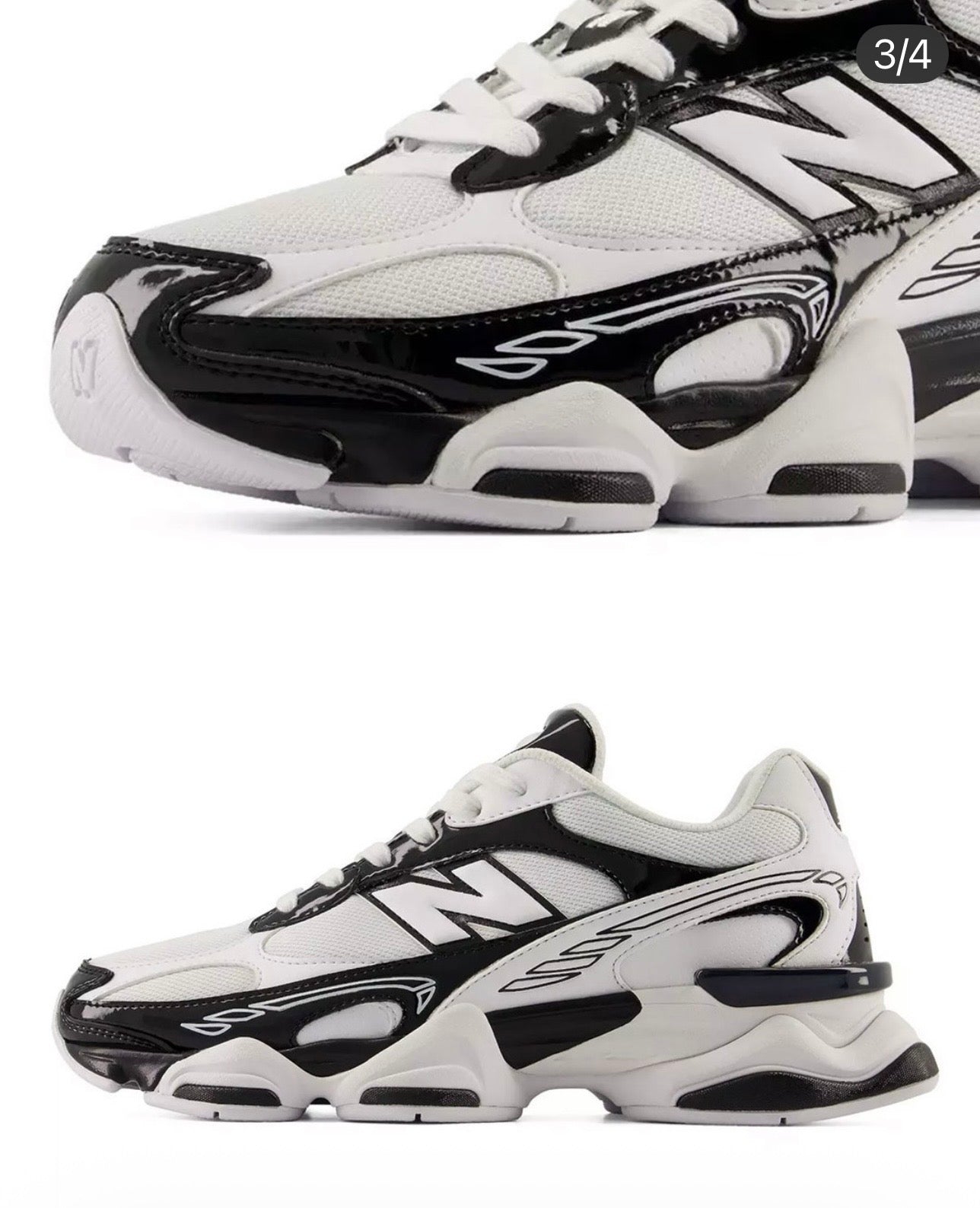 New Balance 9060R Black White
