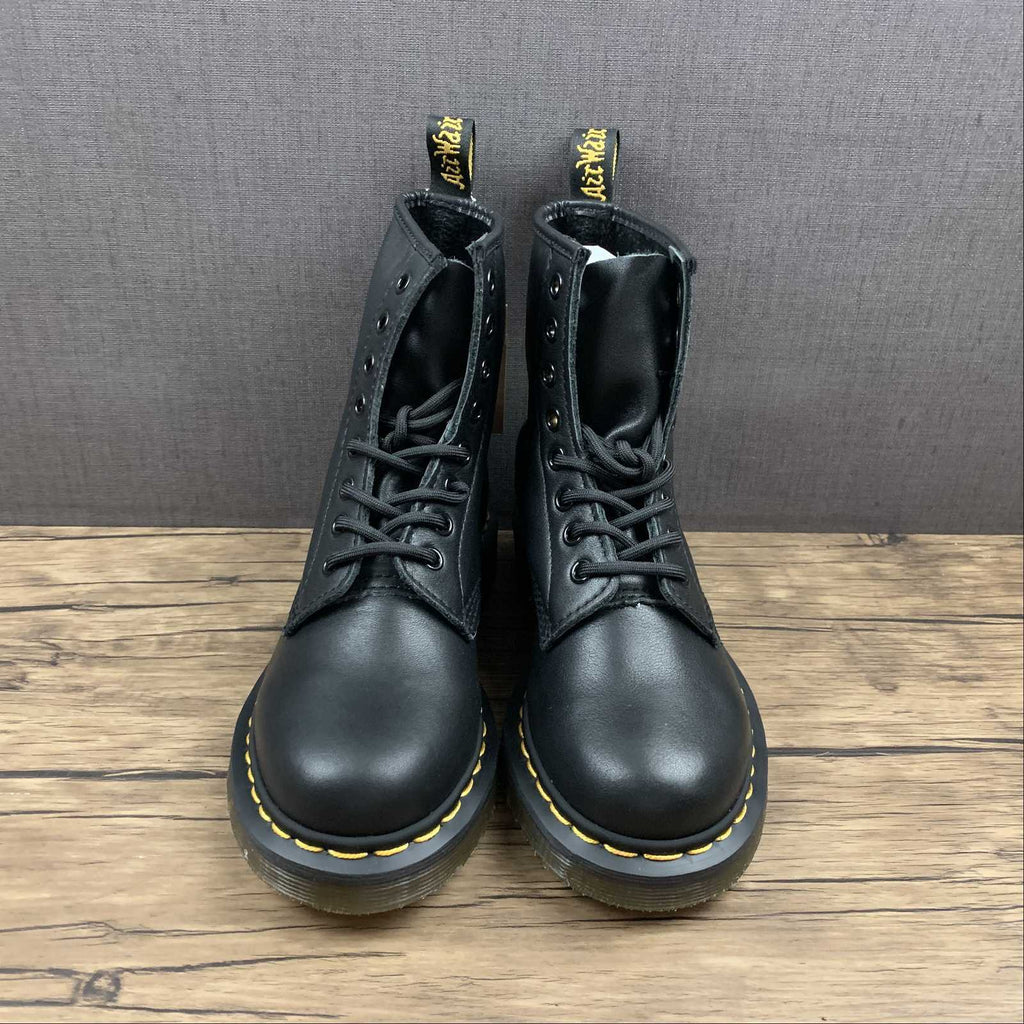 DR. MARTENS stivaletto anfibio nero stringato Pascal 1460 nappa 11822002