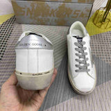 Golden Goose Hi STAR platform bianco e inserti grigi