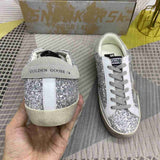 Golden Goose Superstar glitter grigio/bianco