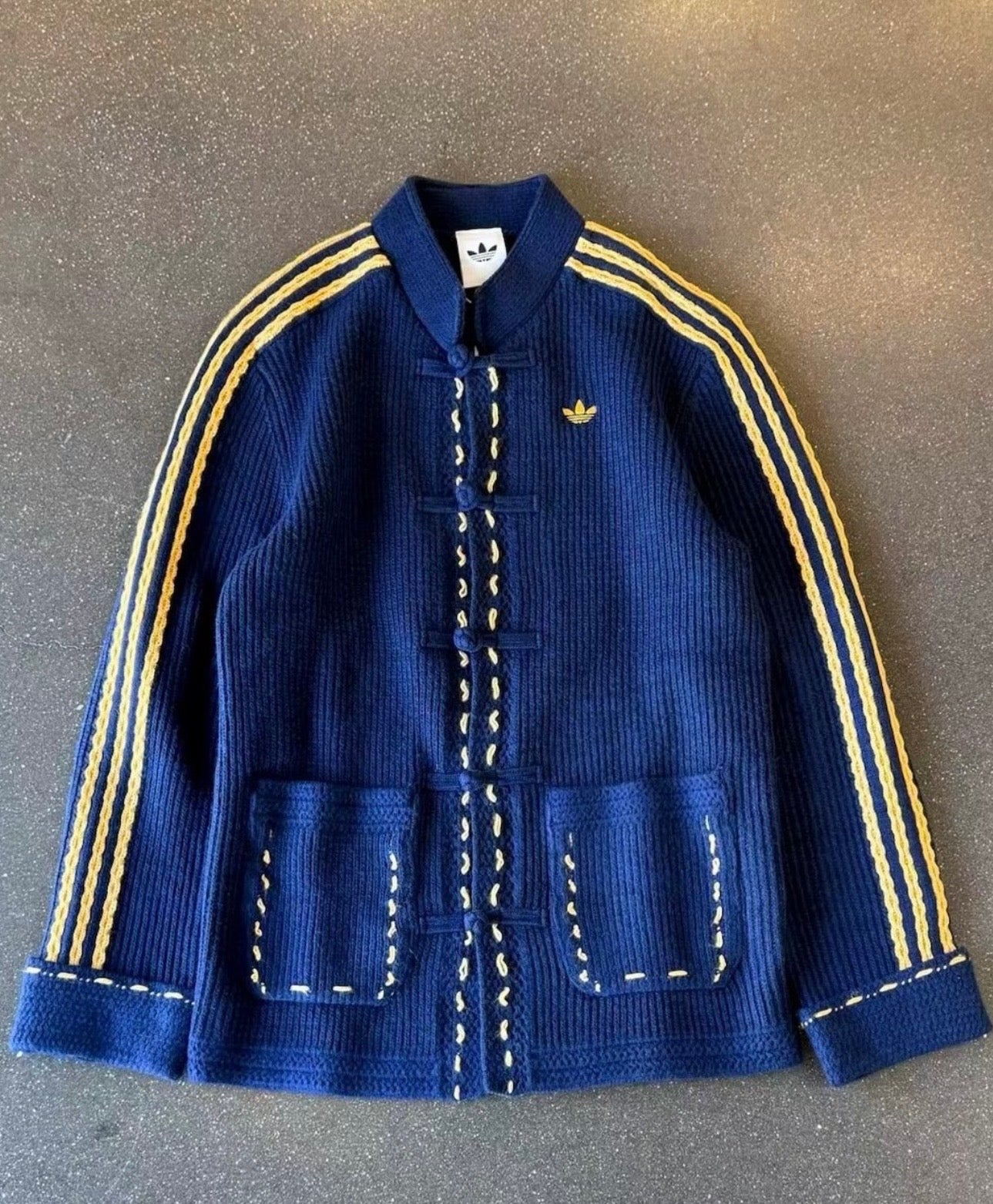 Adidas Originals Chinese New Year Knit Jacket blue - VIBES MILANO