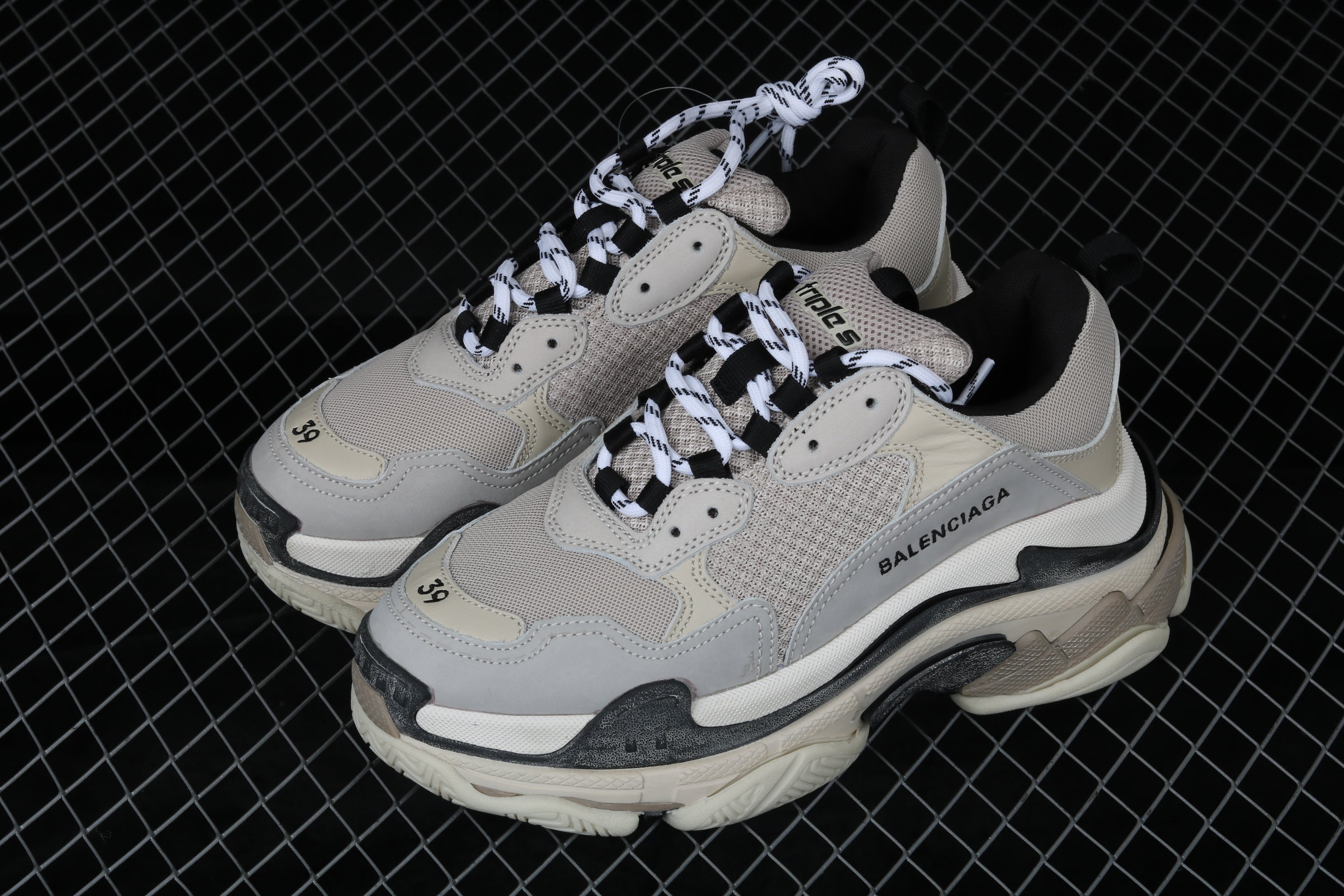 Balenciaga Triple S sneakers white transparent bottom