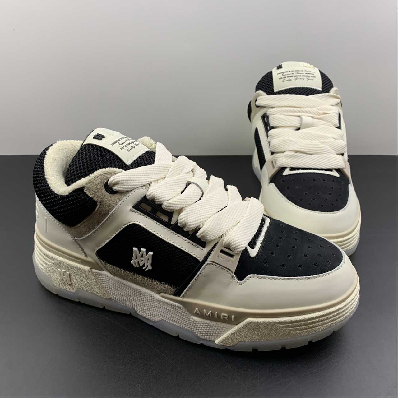 AMIRI SNEAKER MA-1 AMFOSR1097-087 bianco nero