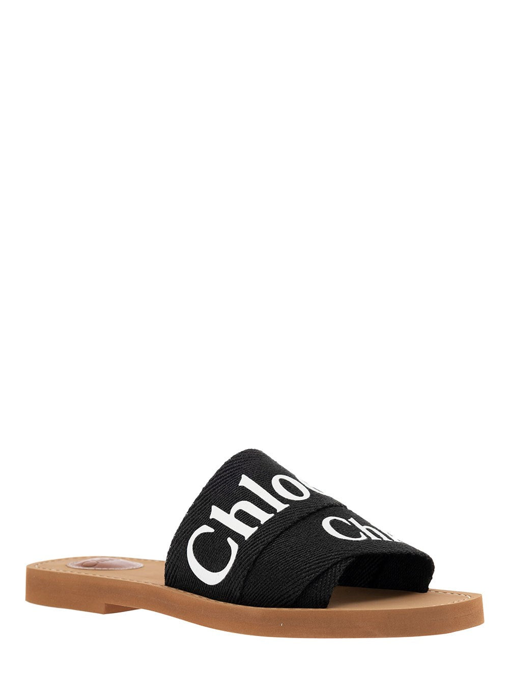 Chloé Woody Sandals Canvas neri