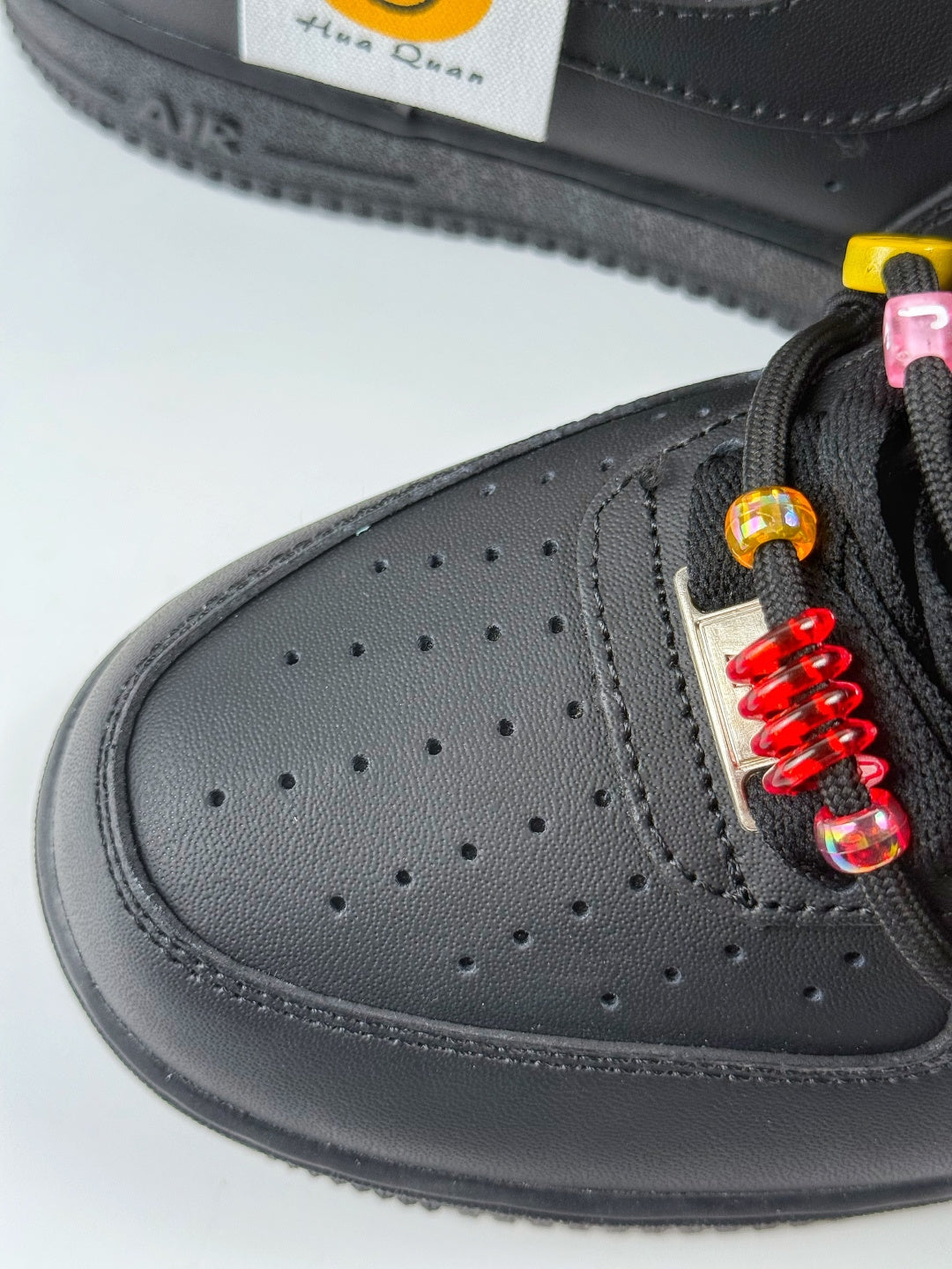 Nike Air Force 1 '07 Low Triple Black "Candy Style" Custom