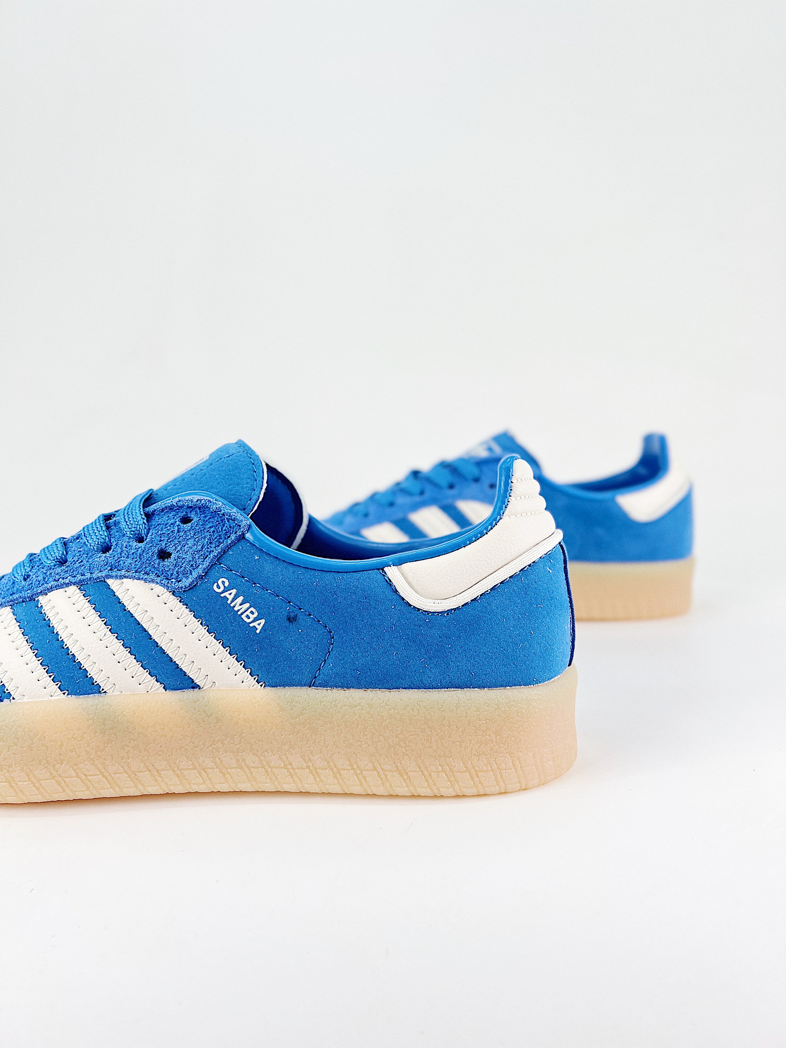 Adidas Sambae blue suede