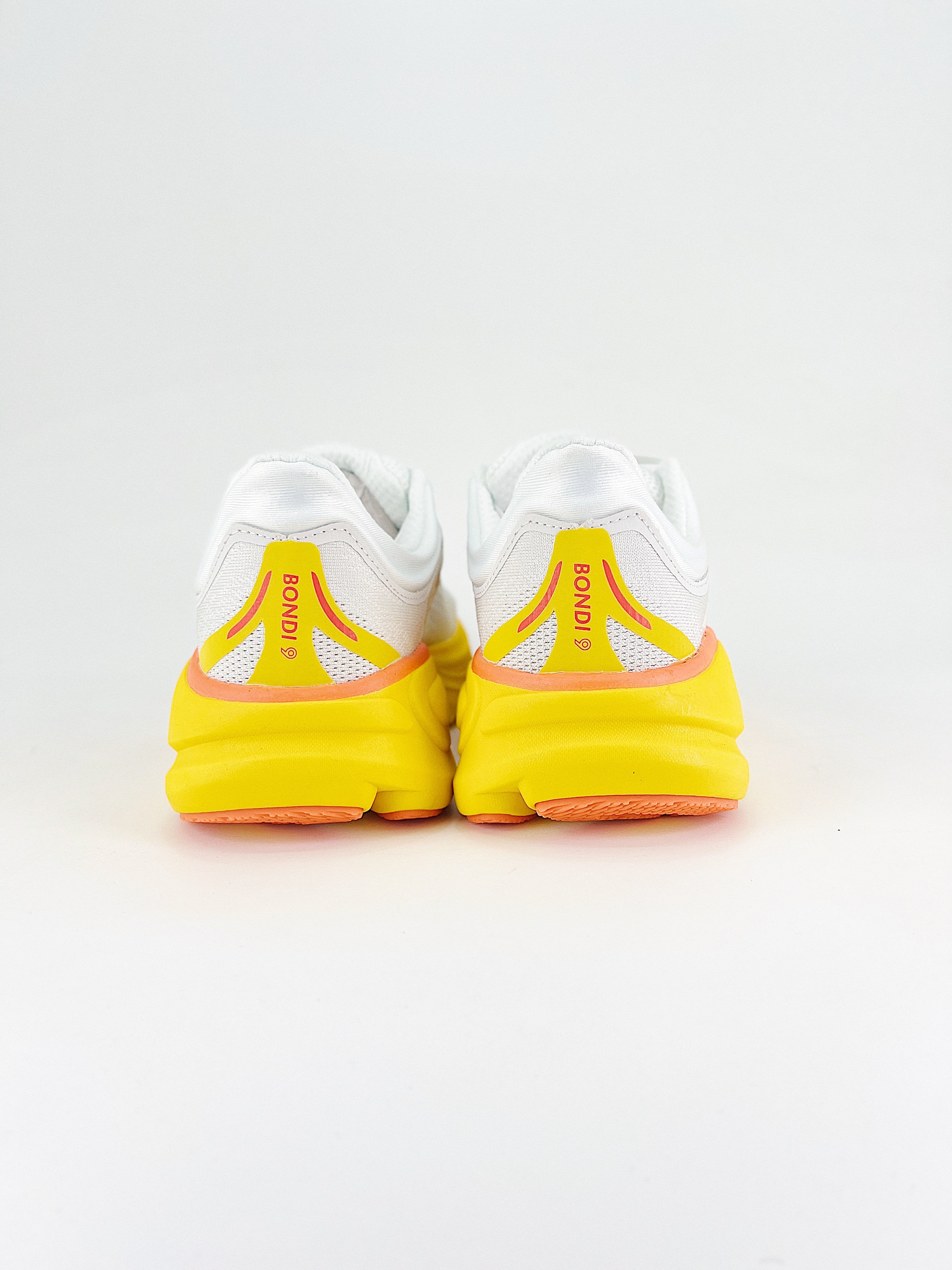Hoka One Bondi 9 bianco giallo