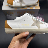 Golden Goose Superstar nappa e inserti camoscio marrone