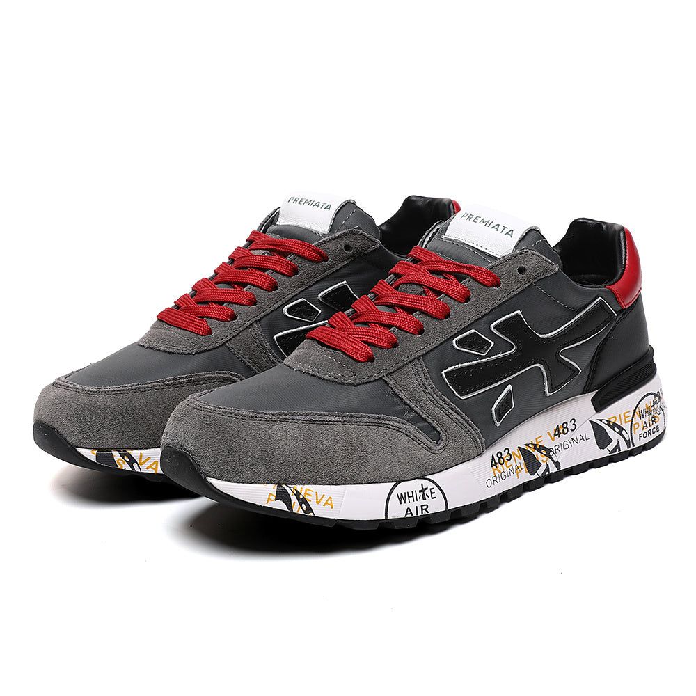 Premiata Mick sneakers grigio rosso