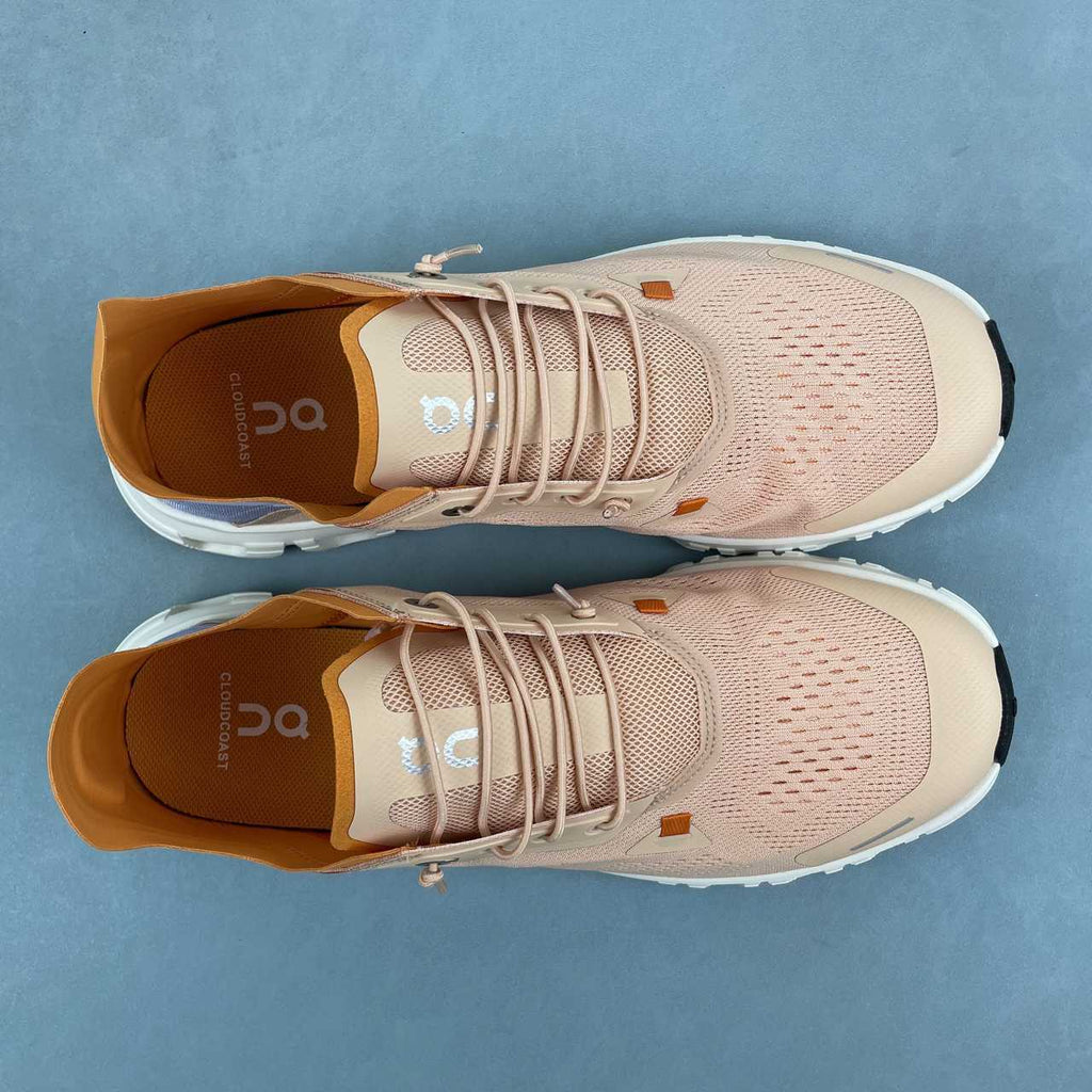 On Cloud 6 Coast sneakers da running e streetwear gold orange - VIBES MILANO