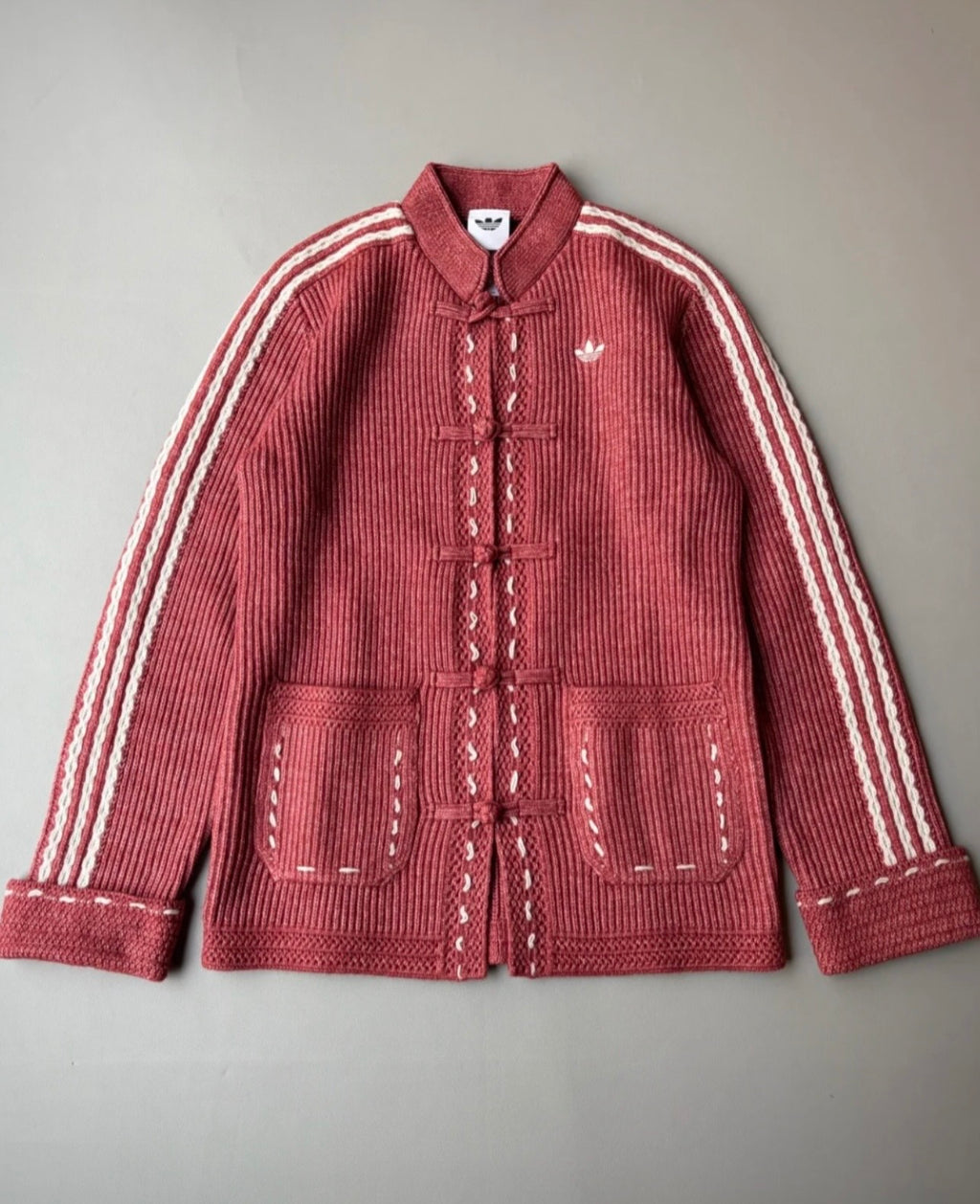 Adidas Originals Chinese New Year Knit Jacket salmone