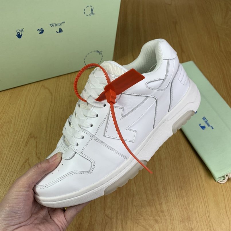 Off-White OOO Out Of Office sneakers in pelle colore bianco