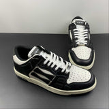Amiri Skeleton Top Low nero bianco