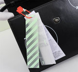 Borsa in pelle Off-White nero