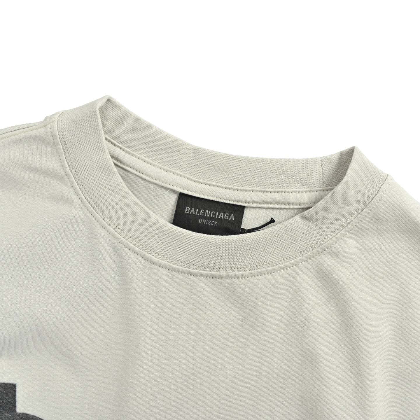 BALENCIAGA T-SHIRT BASKETBALL SNEAKER OVERSIZE DA UOMO BIANCO SPORCO