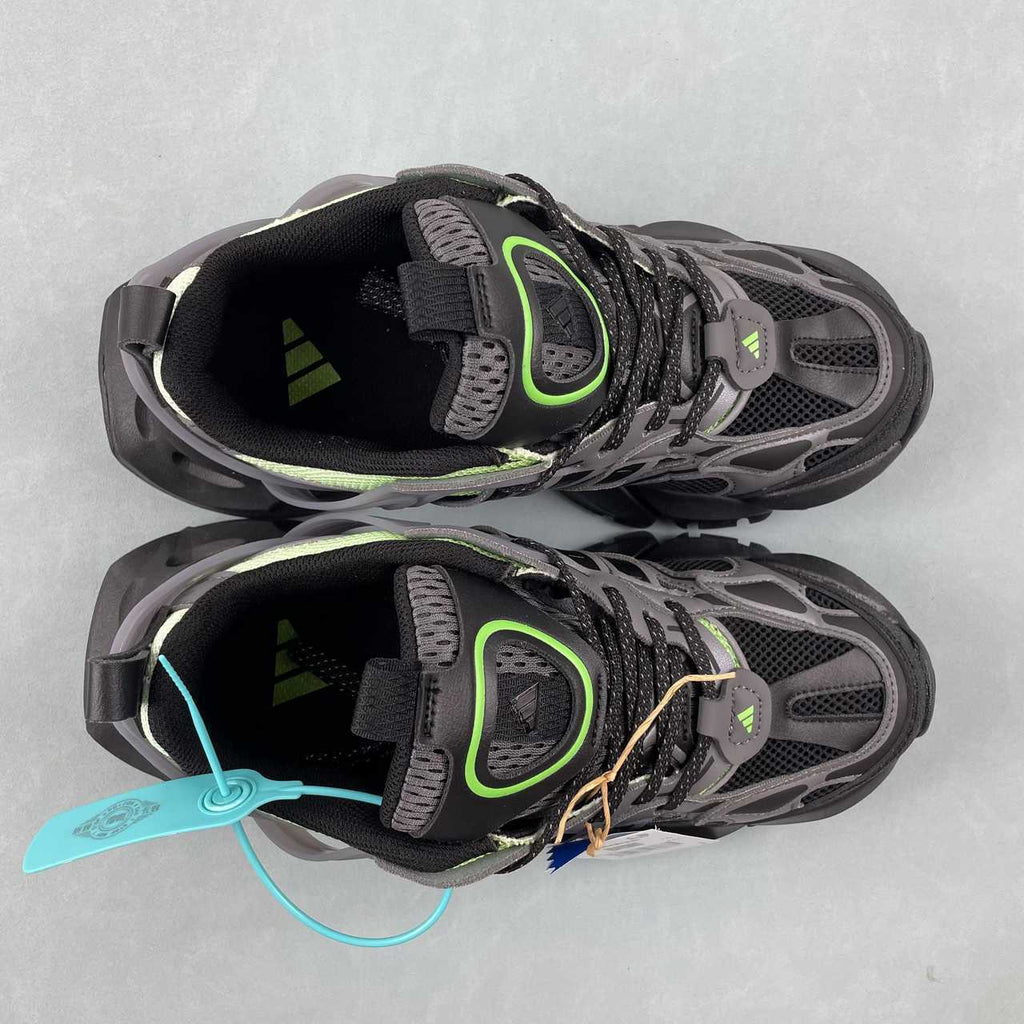 Adidas XLG Runner Deluxe sneakers black grey green - VIBES MILANO