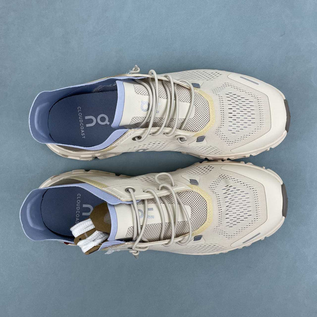 On Cloud 6 Coast sneakers da running e streetwear beige giallo - VIBES MILANO