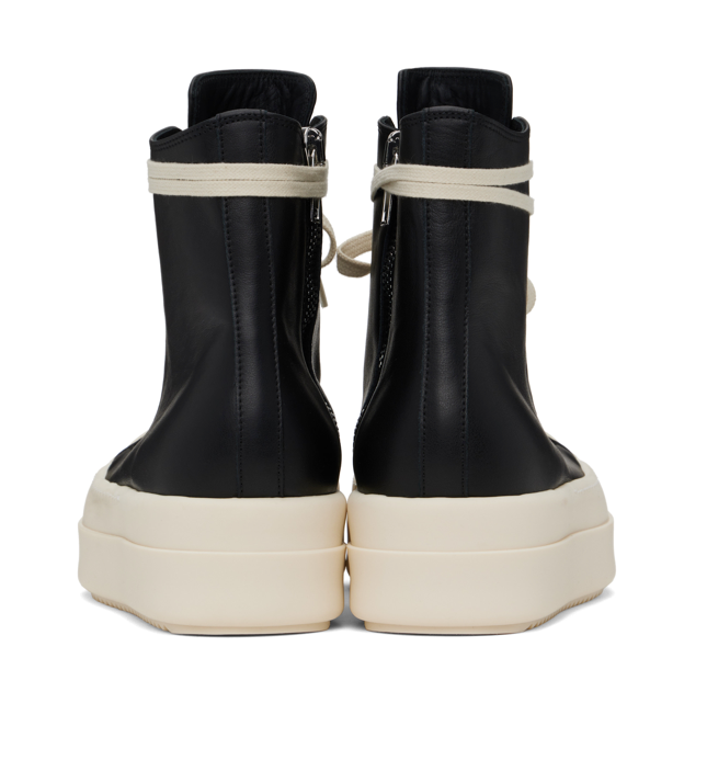 Rick Owens Sneakers alte in pelle con suola rialzata