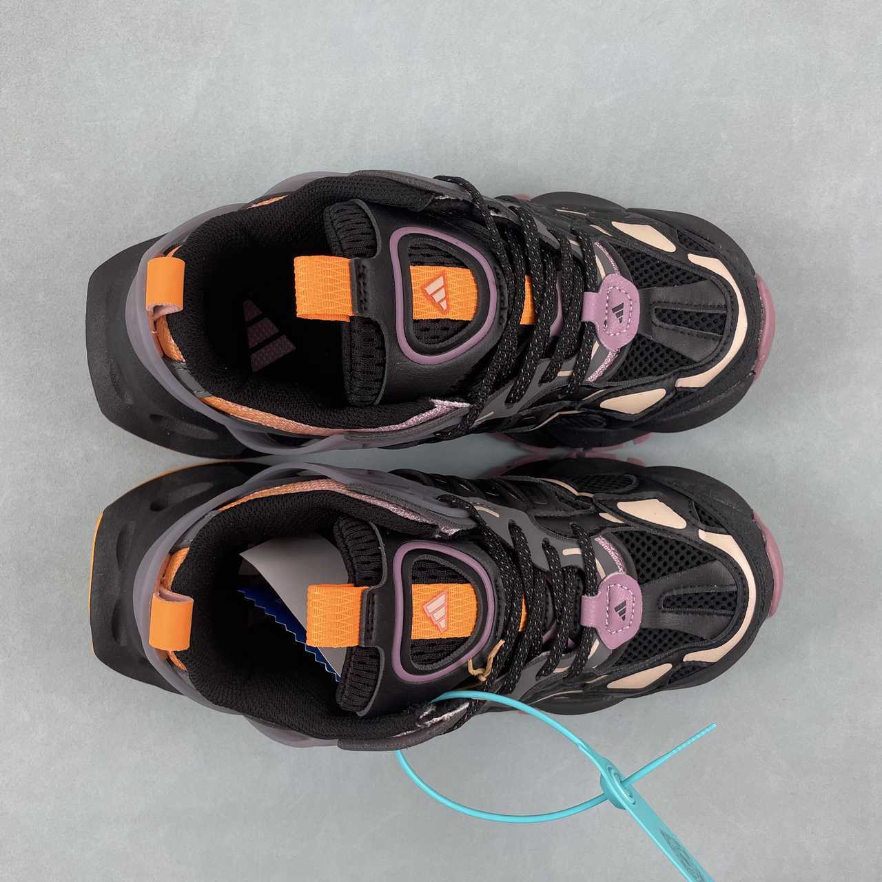 Adidas XLG Runner Deluxe sneakers core black pink orange grey