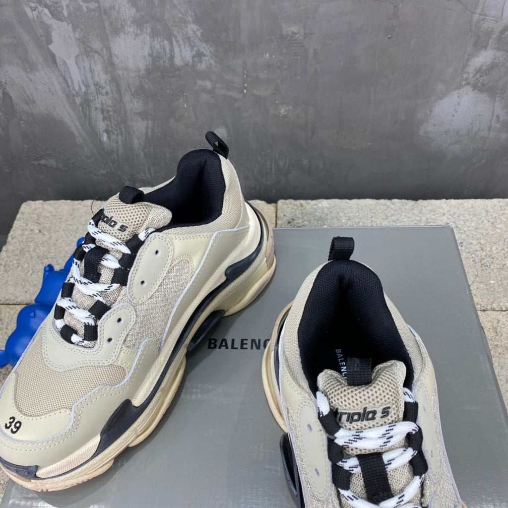 Balenciaga Triple S sneakers white transparent bottom