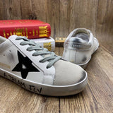 Golden Goose Superstar nappa e inserti camoscio grigio